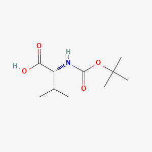 Chemical structure of Boc-D-Val-OH