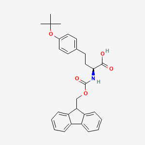 Chemical structure of Fmoc-β-Homo-Phe-OH
