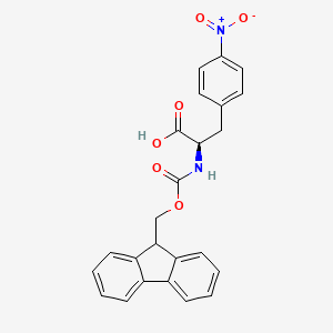 Chemical structure of Fmoc-D-Phe(4-NO2)-OH