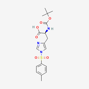 Chemical structure of Boc-His(Tos)-OH