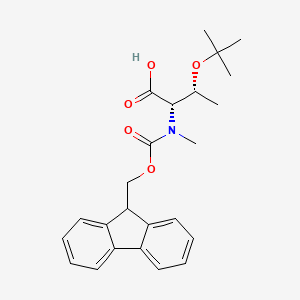 Chemical structure of Fmoc-N-Me-Thr(tBu)-OH