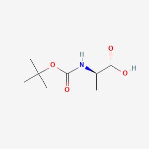 Chemical structure of Boc-D-Ala-OH