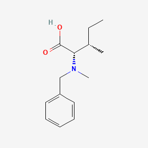 Chemical structure of Z-N-Me-Ile-OH