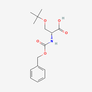 Chemical structure of Z-D-Ser(tBu)-OH