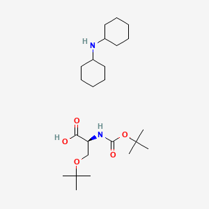 Chemical structure of Boc-Ser(tBu)-OH·DCHA