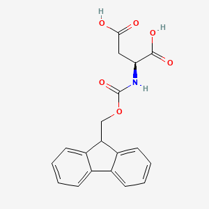 Chemical structure of Fmoc-Asp-OH