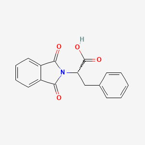 Chemical structure of N-Phthaloyl-Phe-OH
