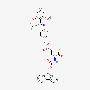 Chemical structure of Fmoc-Glu(Odmab)-OH