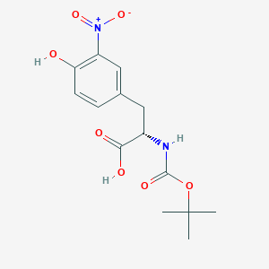 Chemical structure of Boc-3-Nitro-Tyrosine
