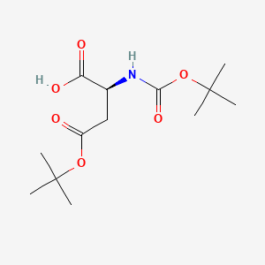 Chemical structure of Boc-Asp(OtBu)-OH
