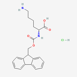 Chemical structure of Fmoc-D-Lys-OH·HCl