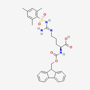 Chemical structure of Fmoc-Arg(Mts)-OH