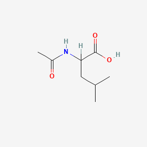 Chemical structure of Ac-DL-Leu-OH