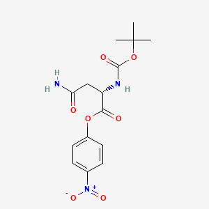Chemical structure of Boc-Asn-ONp