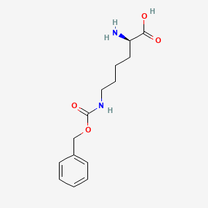 Chemical structure of H-D-Lys(Z)-OH