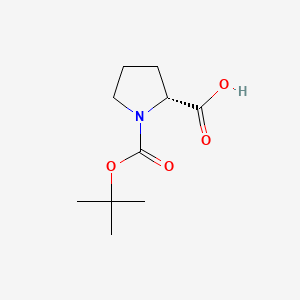 Chemical structure of Boc-D-Pro-OH