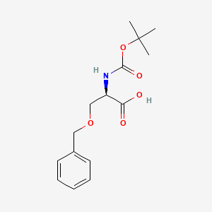 Chemical structure of Boc-D-Ser(Bzl)-OH