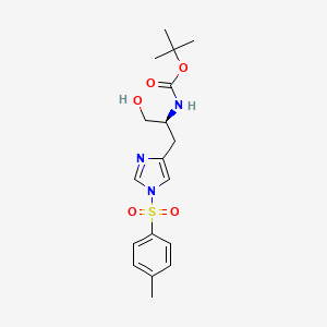 Chemical structure of Boc-His(Tos)-ol