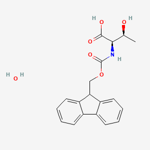 Chemical structure of Fmoc-D-Thr-OH·H2O