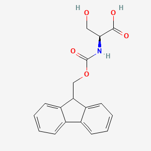 Chemical structure of Fmoc-Ser-OH