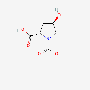 Chemical structure of Boc-Hyp-OH