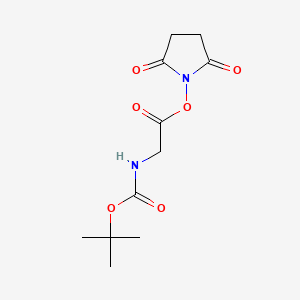 Chemical structure of Boc-Gly-OSu