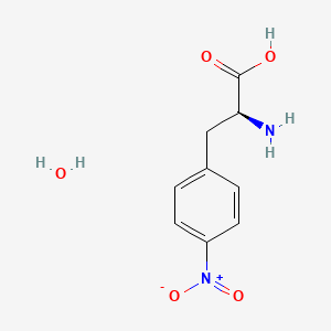 Chemical structure of H-Phe(4-NO2)-OH?H2O