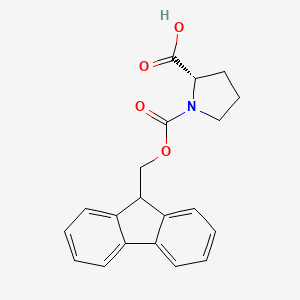 Chemical structure of Fmoc-Pro-OH