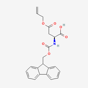 Chemical structure of Fmoc-Asp(OAll)-OH