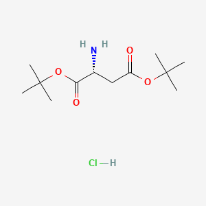 Chemical structure of H-D-Asp(OtBu)-OtBu·HCl