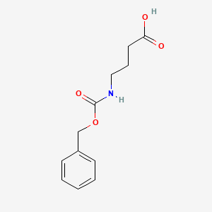 Chemical structure of Z-GABA-OH,Z-gama-Abu-OH
