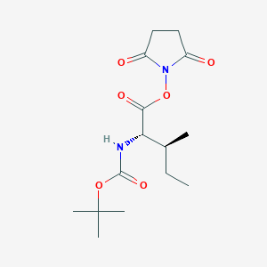 Chemical structure of Boc-Ile-Osu