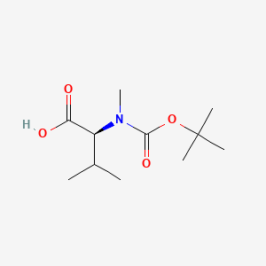 Chemical structure of Boc-N-Me-Val-OH