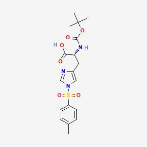 Chemical structure of Boc-D-His(Tos)-OH