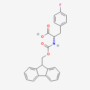 Chemical structure of Fmoc-Phe(4-F)-OH