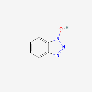 Chemical structure of HOBt (anhydrous)