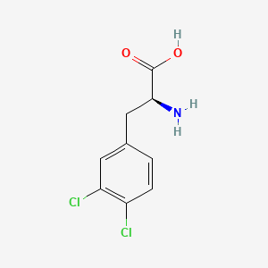 Chemical structure of H-Phe(3,4-DiCl)-OH