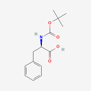 Chemical structure of Boc-D-Phe-OH