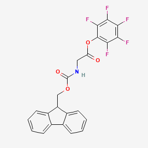 Chemical structure of Fmoc-Gly-OPfp