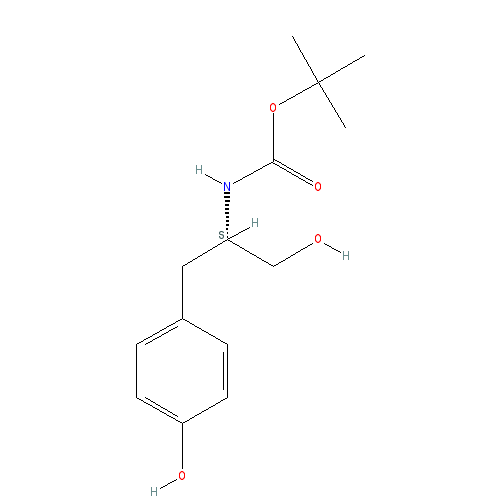 Chemical structure of Boc-Tyrosinol