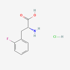 Chemical structure of H-D-Phe(2-F)-OH·HCl