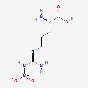 Chemical structure of H-Arg(NO2)-OH