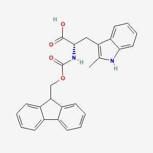 Chemical structure of Fmoc-2-Me-Trp-OH