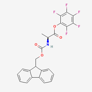 Chemical structure of Fmoc-Ala-OPfp