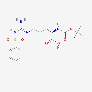 Chemical structure of Boc-D-Arg(Tos)-OH