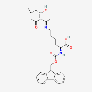 Chemical structure of Fmoc-Lys(Dde)-OH