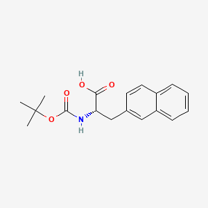 Chemical structure of Boc-2-Nal-OH