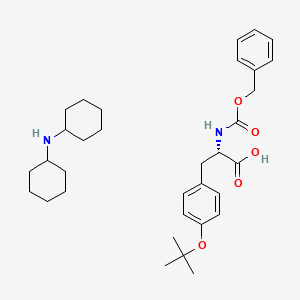 Chemical structure of Z-Tyr(tBu)-OH·DCHA