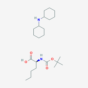Chemical structure of Boc-Nle-OH·DCHA
