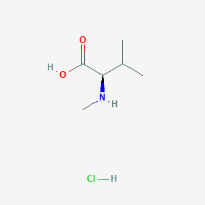 Chemical structure of H-N-Me-D-Val-OH?HCl